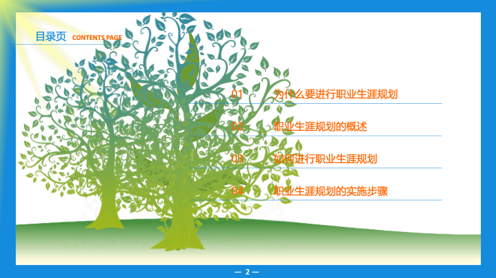 人力资源部内训之职业生涯规划PPT模板 - 员工发展通用课件