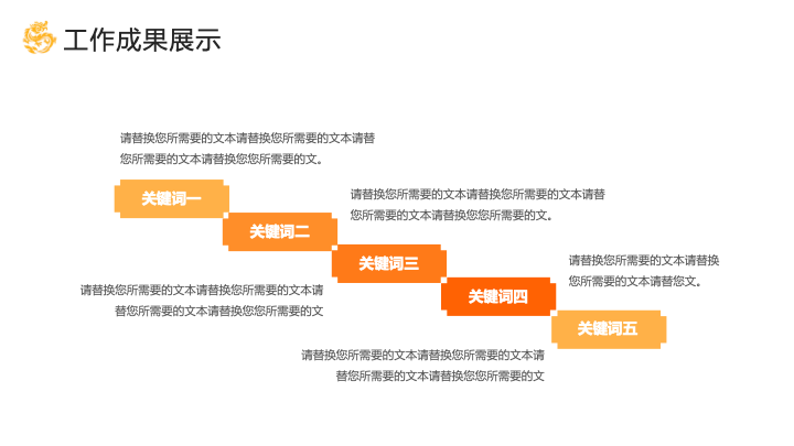简约商务风年度工作总结汇报PPT模板
